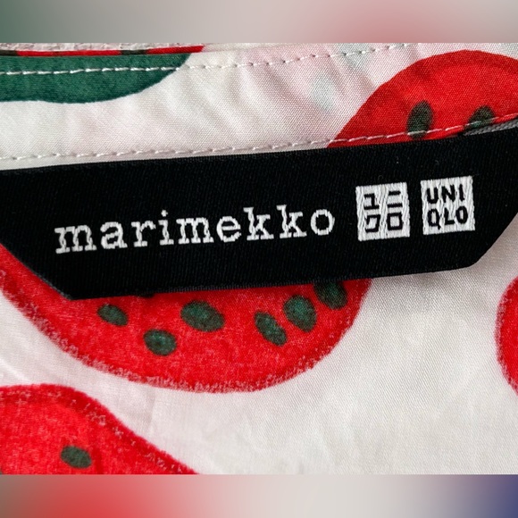 Marimekko x Uniqlo Tori Fruit Print Shift Dress Sleeveless Size Large - Picture 4 of 9